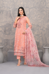 Dilkash Embroidered Fancy Organza Vol-01 D-4270